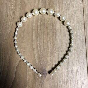 Pearl Headband Beaded Embellished Elegant Thin Headband Hair Accessory